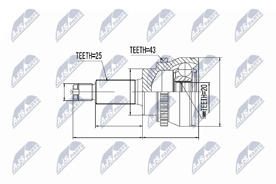 Joint Kit, drive shaft NPZ-SU-033