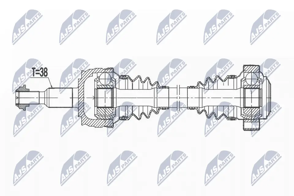 Drive Shaft NPW-VW-177