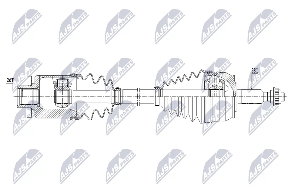 Drive Shaft NPW-VW-208