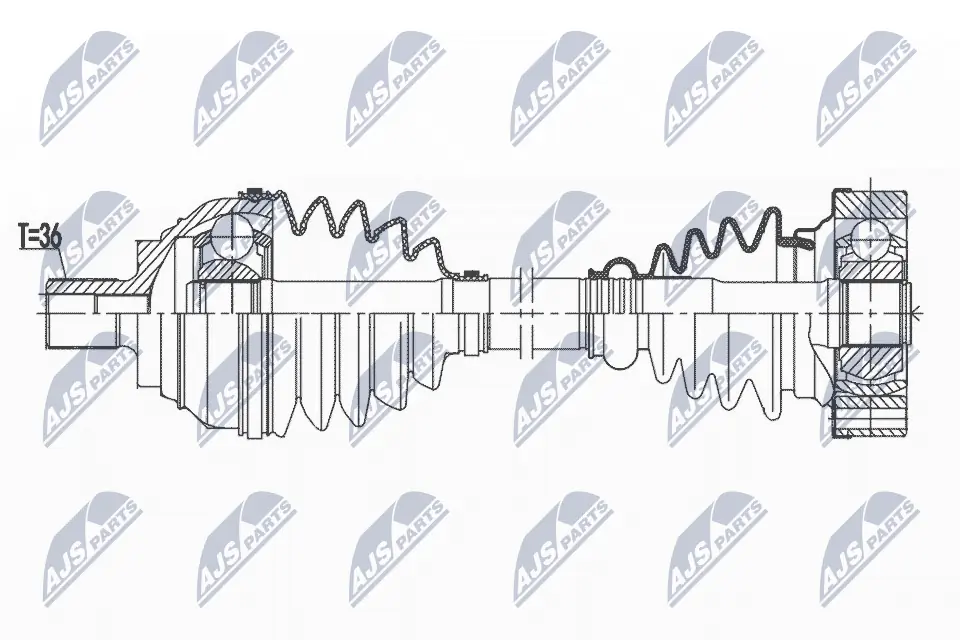 Drive Shaft NPW-VW-172