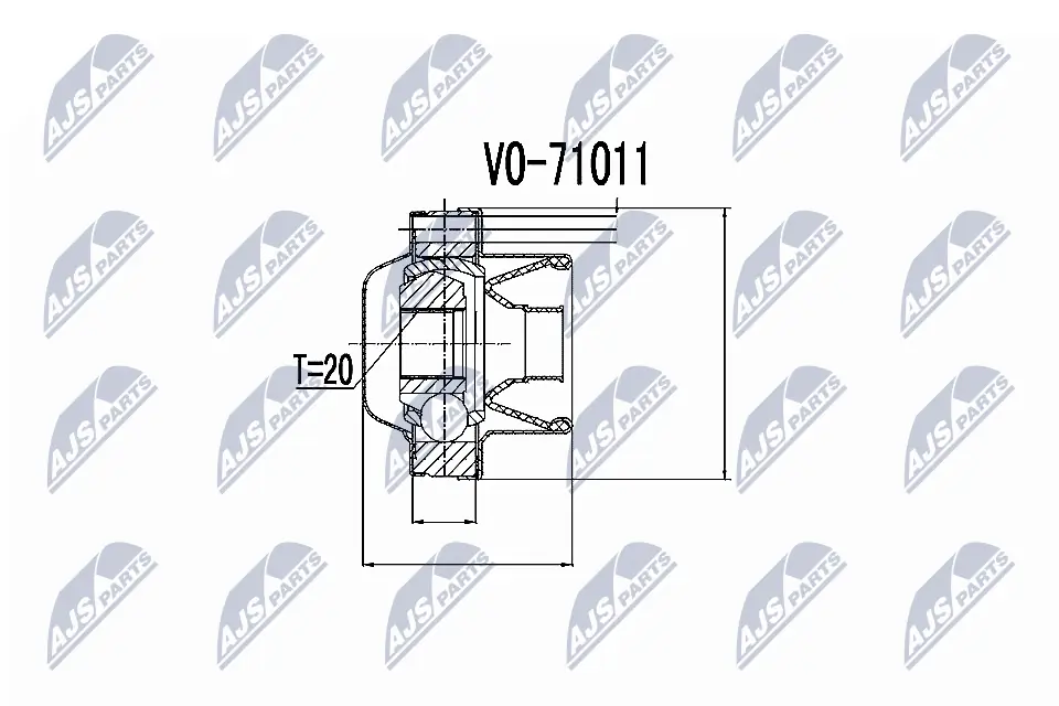 Joint, propshaft NPW-VV-006