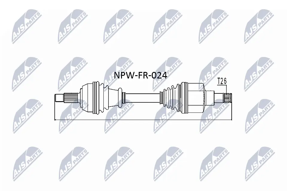 Drive Shaft NPW-FR-024