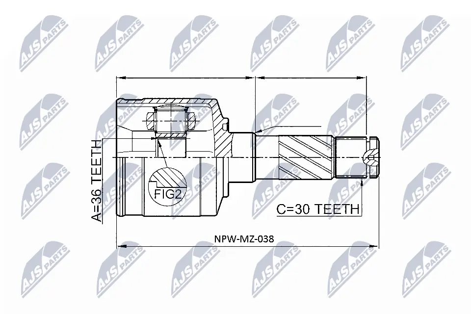 Joint Kit, drive shaft NPW-MZ-038