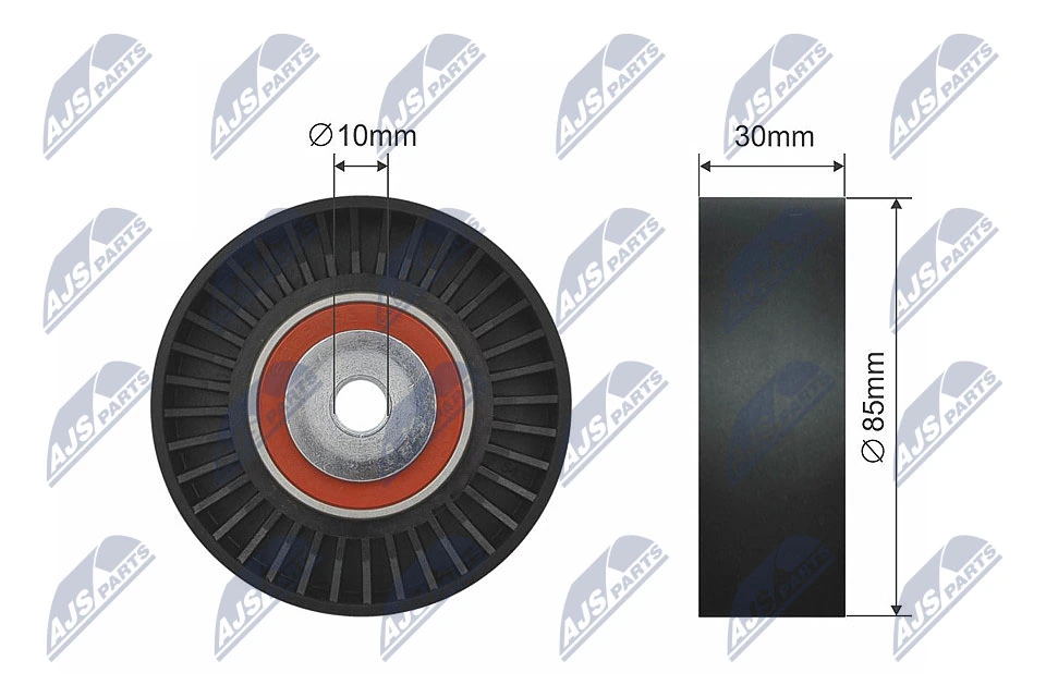 Deflection/Guide Pulley, V-ribbed belt RNK-SB-002