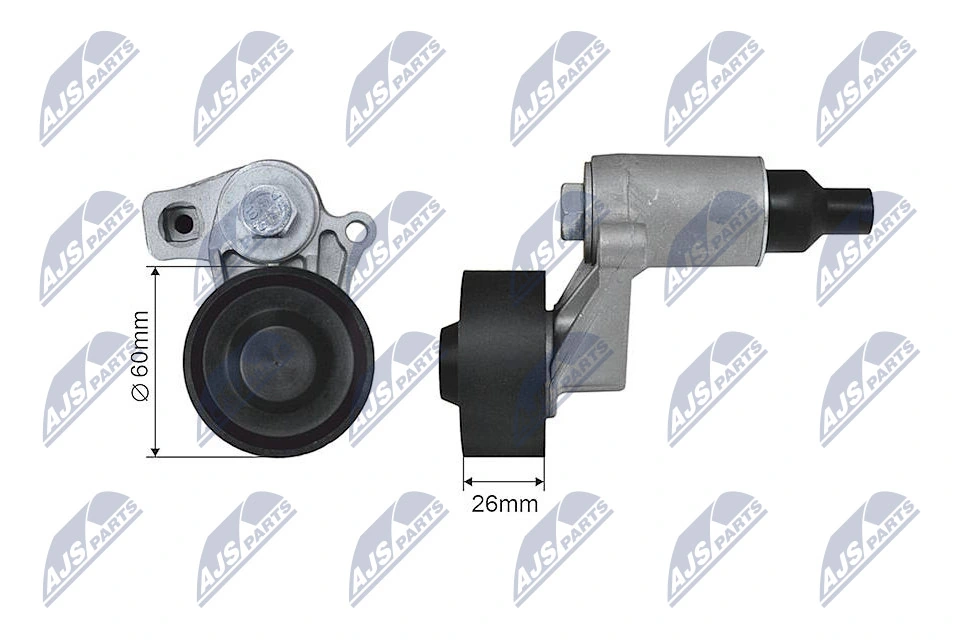 Tensioner Pulley, V-ribbed belt RNK-PE-004