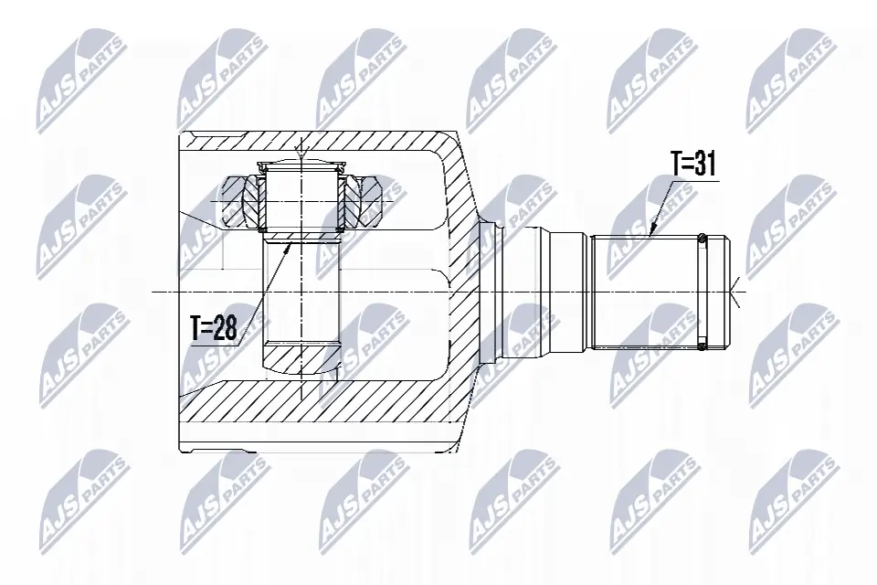 Joint Kit, drive shaft NPW-FR-095