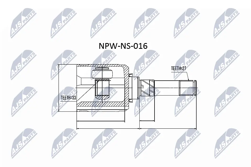 Joint Kit, drive shaft NPW-NS-016