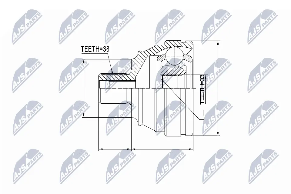 Joint Kit, drive shaft NPZ-VW-003