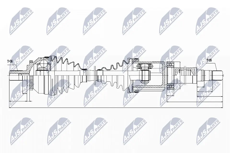 Drive Shaft NPW-VV-029
