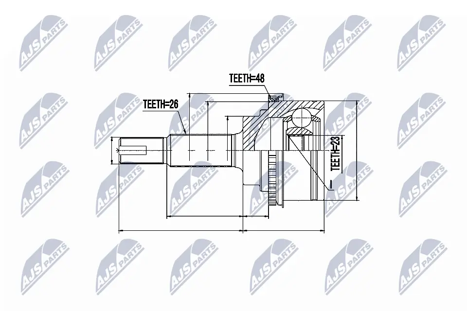 Joint Kit, drive shaft NPZ-TY-075