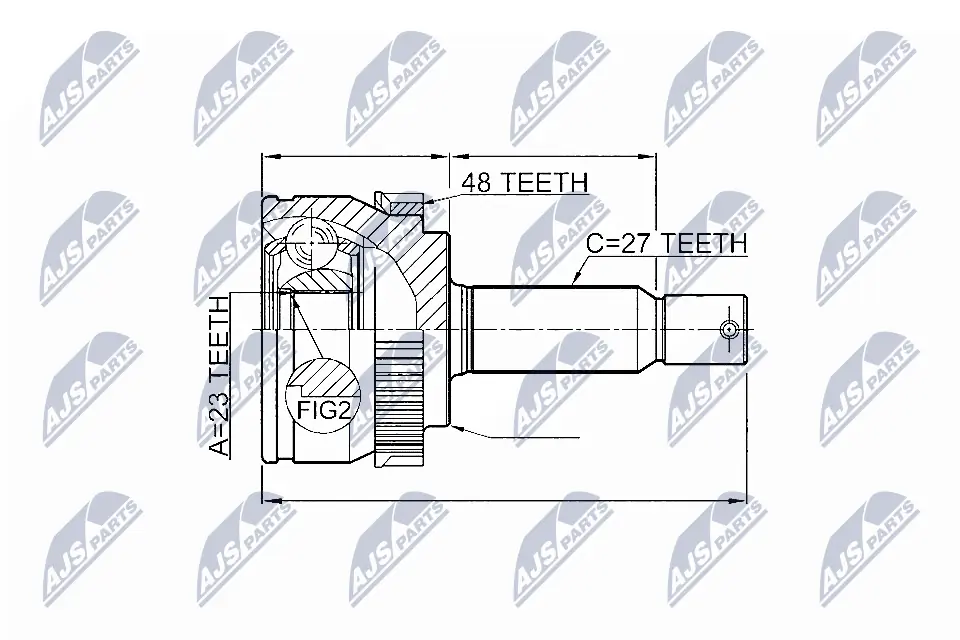 Joint Kit, drive shaft NPZ-HY-547
