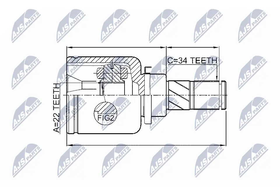 Joint Kit, drive shaft NPW-FR-051