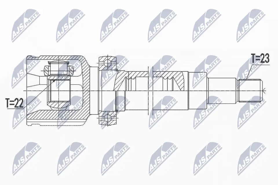 Joint Kit, drive shaft NPW-FR-114
