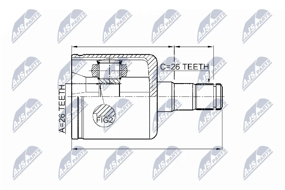 Joint Kit, drive shaft NPW-VV-003