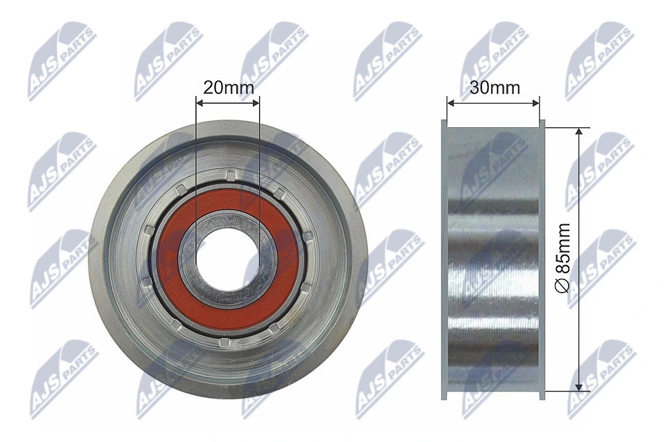 Tensioner Pulley, V-ribbed belt RNK-CH-027