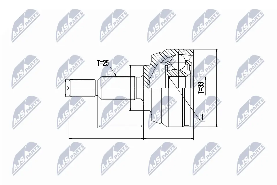 Joint Kit, drive shaft NPZ-RE-044