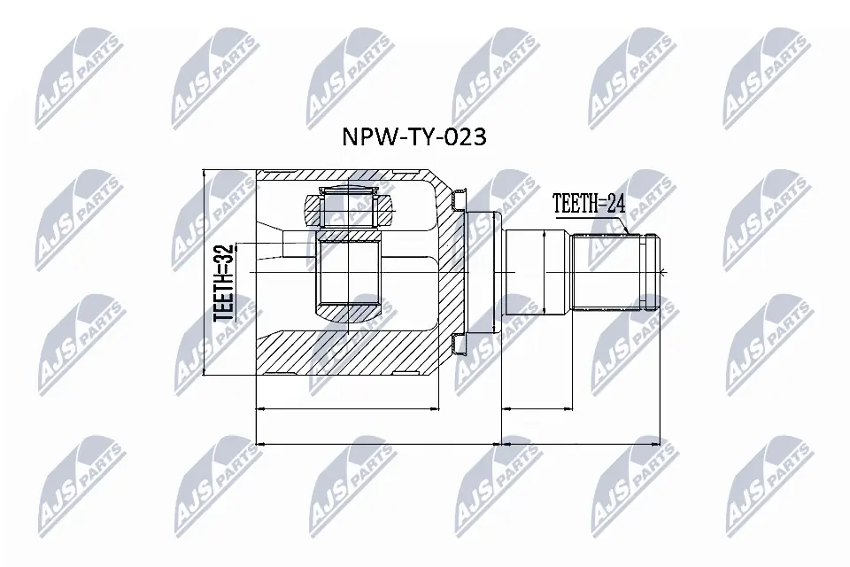 Joint Kit, drive shaft NPW-TY-023