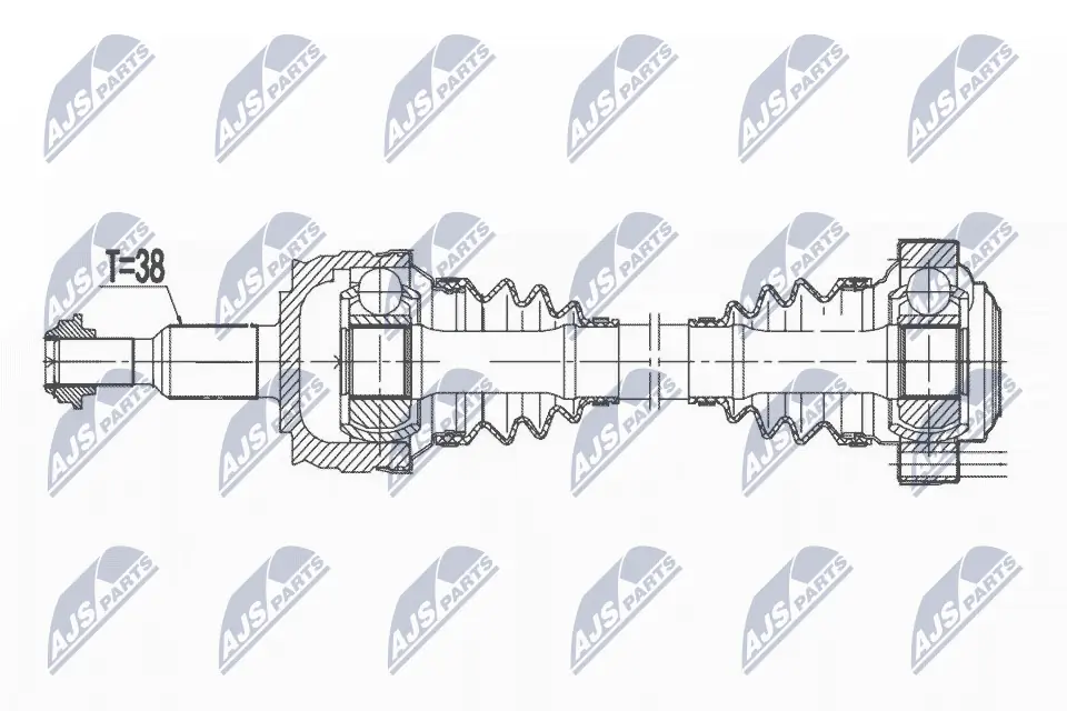Drive Shaft NPW-VW-176