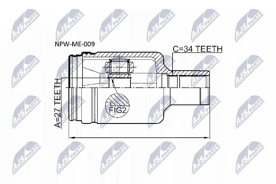 Joint Kit, drive shaft NPW-ME-009