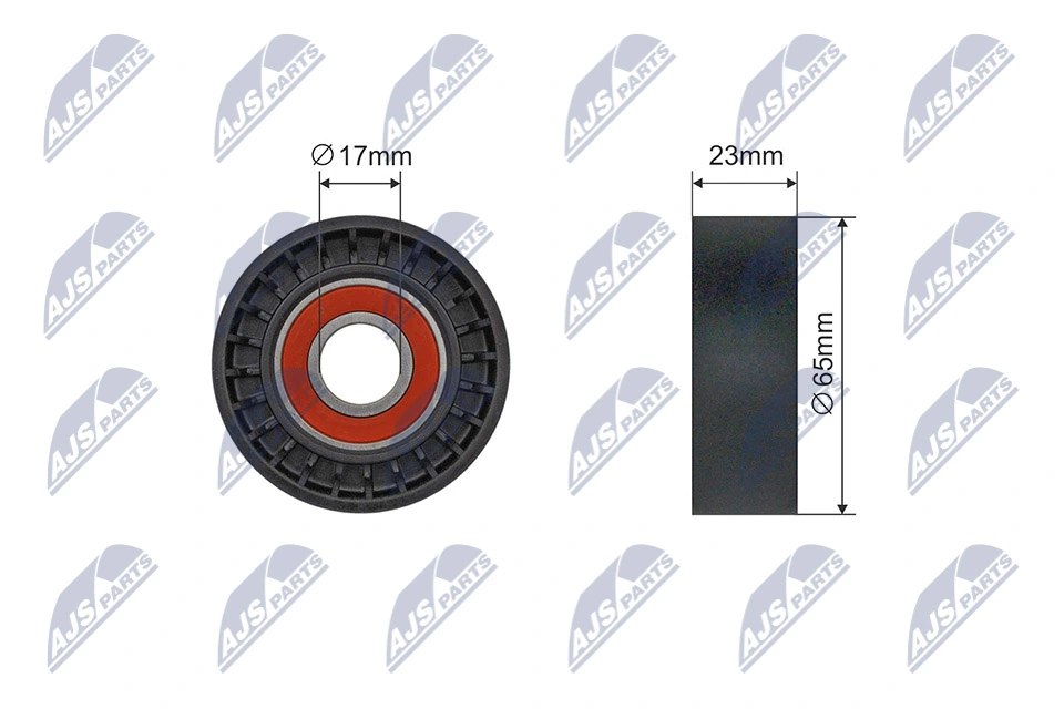 Tensioner Pulley, V-ribbed belt RNK-AR-019