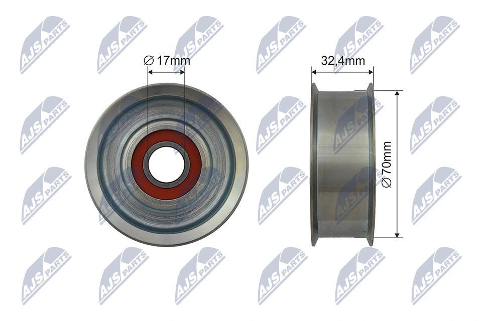 Tensioner Pulley, V-ribbed belt RNK-NS-045