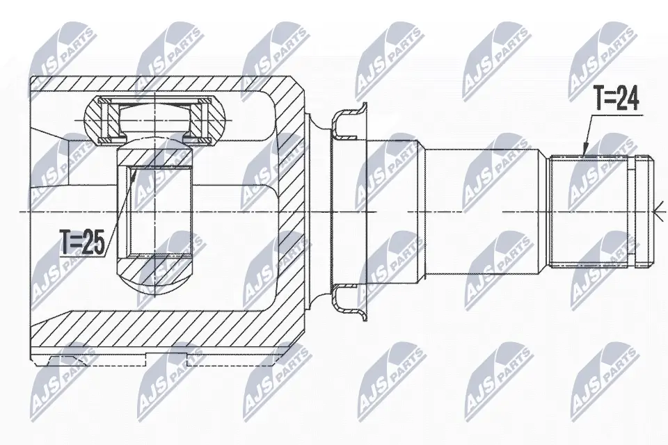 Joint Kit, drive shaft NPW-TY-158