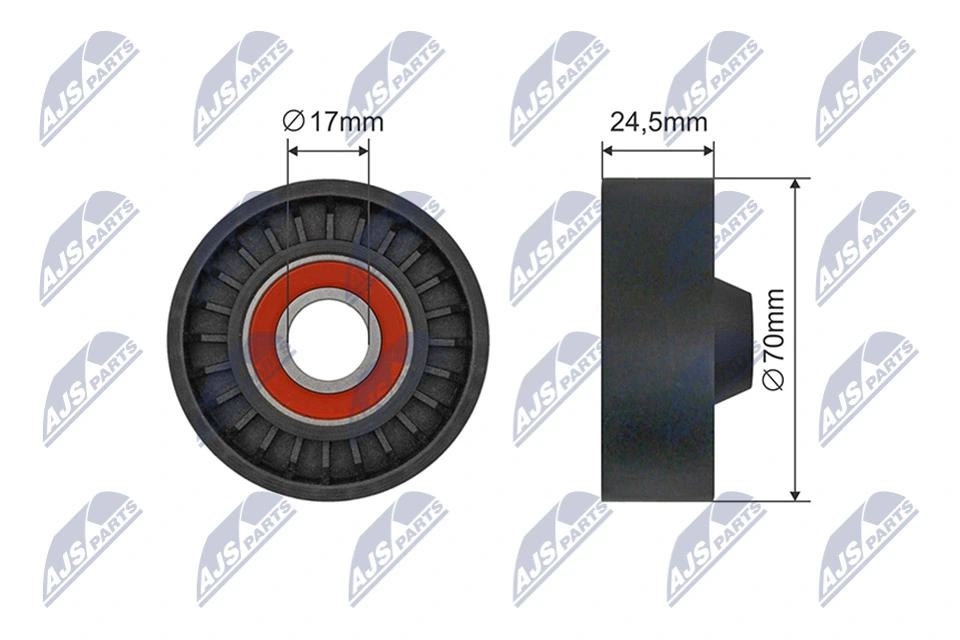 Tensioner Pulley, V-ribbed belt RNK-VV-020