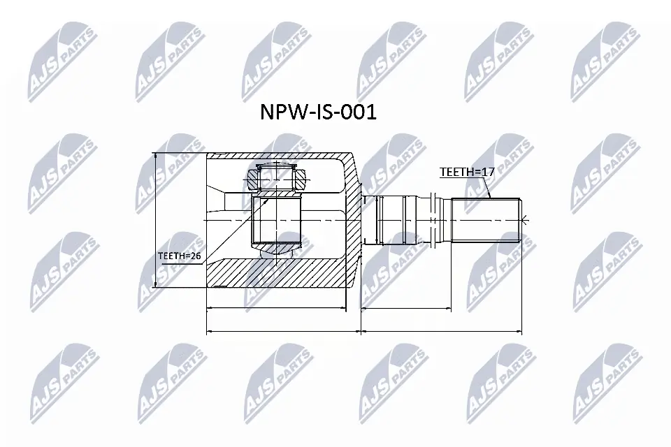 Joint Kit, drive shaft NPW-IS-001