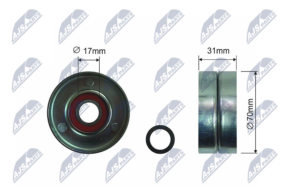 Tensioner Pulley, V-ribbed belt RNK-TY-000