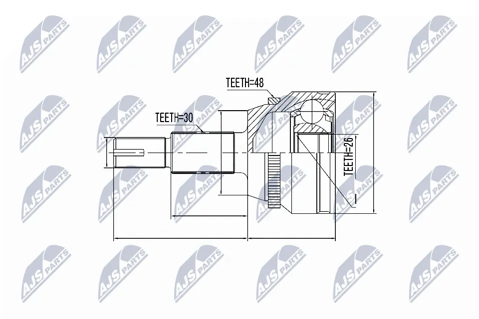 Joint Kit, drive shaft NPZ-TY-077