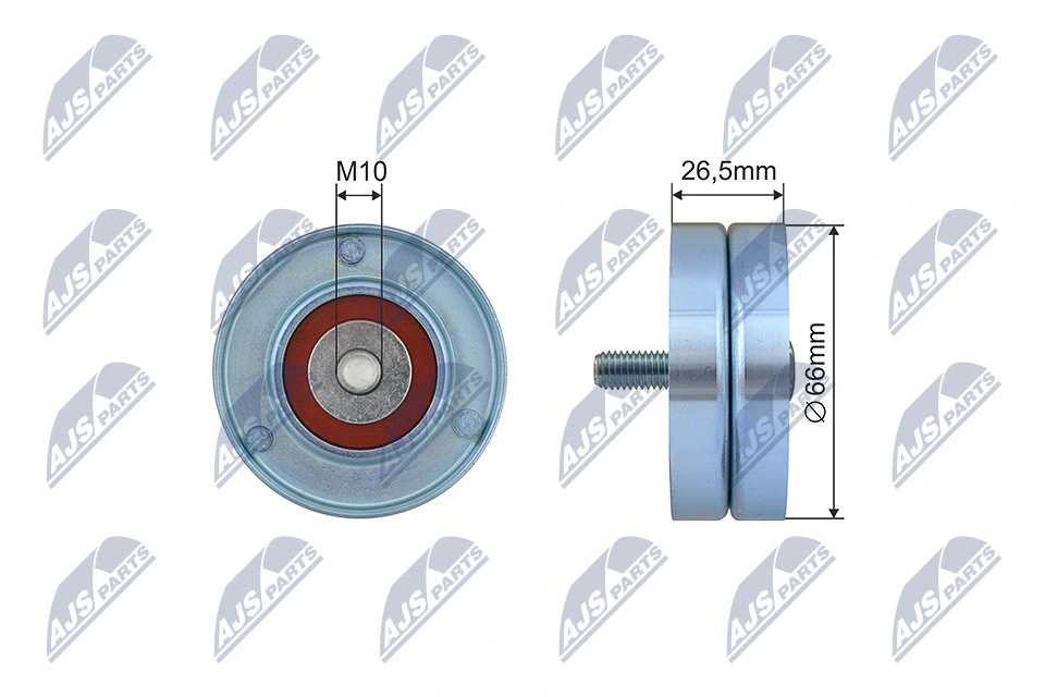 Tensioner Pulley, V-ribbed belt RNK-AR-013