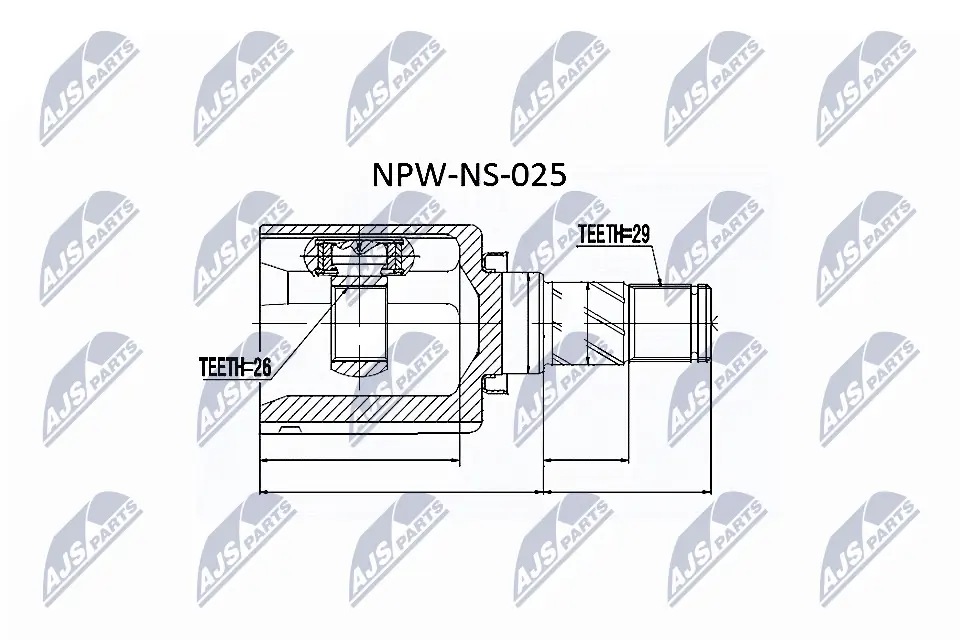 Joint Kit, drive shaft NPW-NS-025