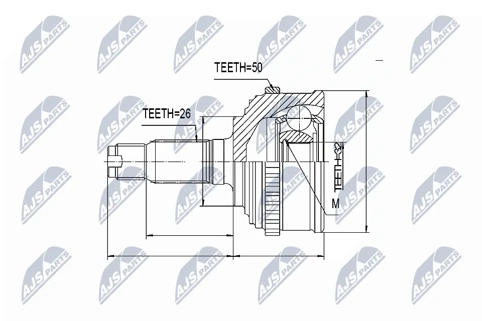 Joint Kit, drive shaft NPZ-HD-031