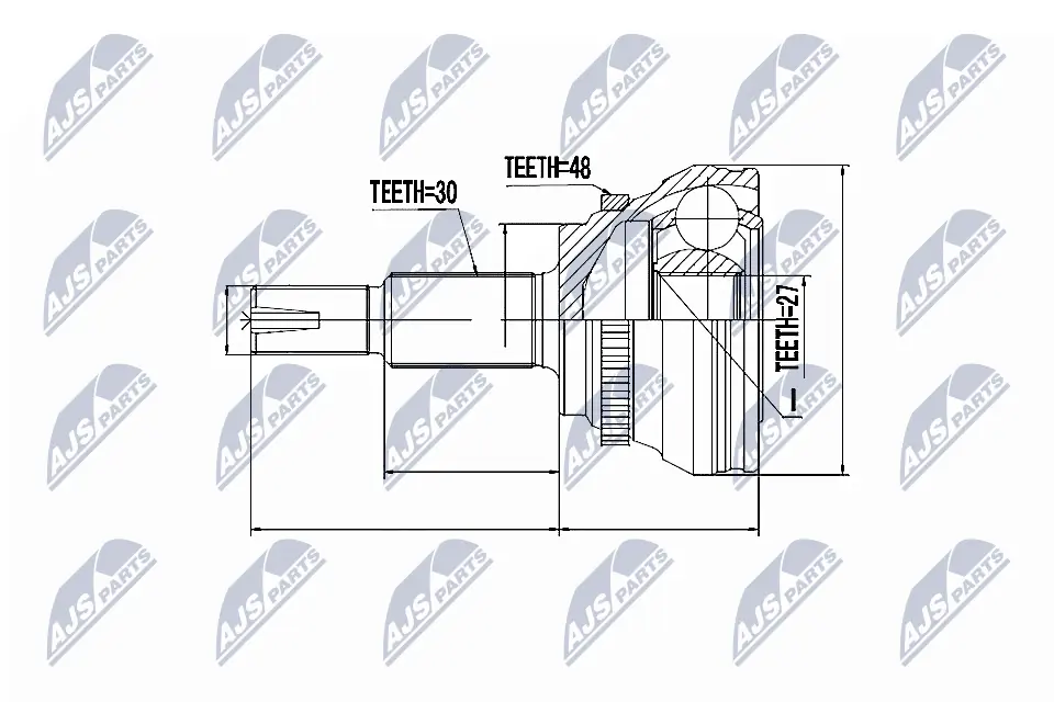 Joint Kit, drive shaft NPZ-TY-094