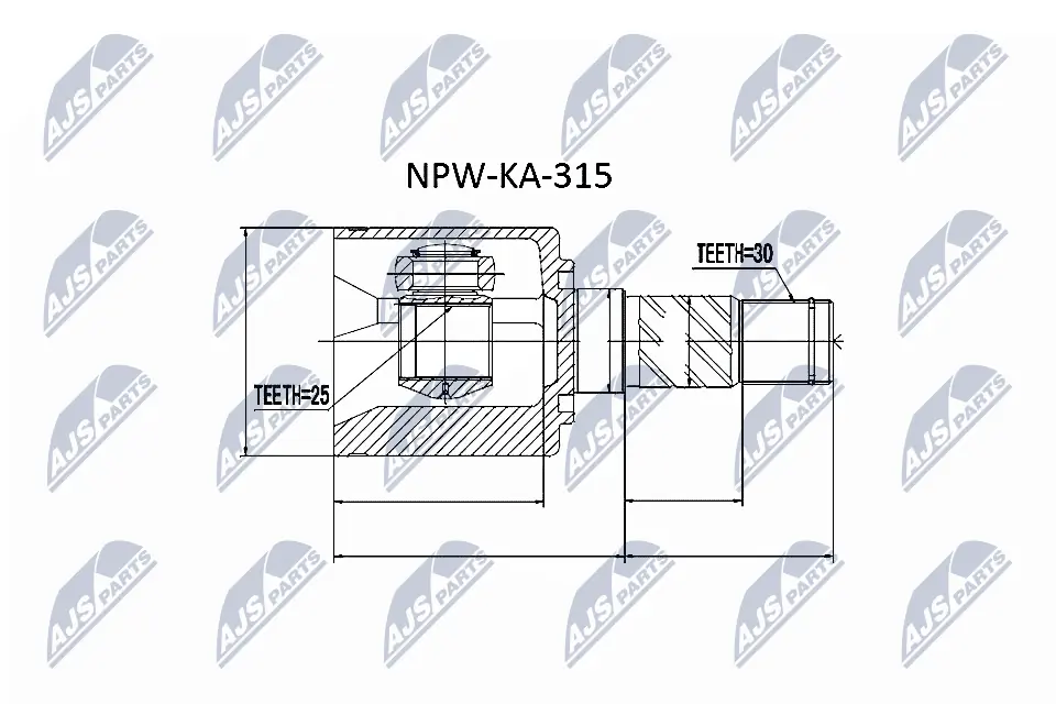Joint Kit, drive shaft NPW-KA-315