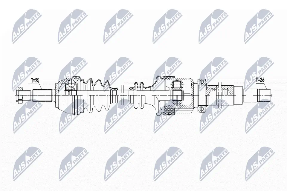 Drive Shaft NPW-FR-166