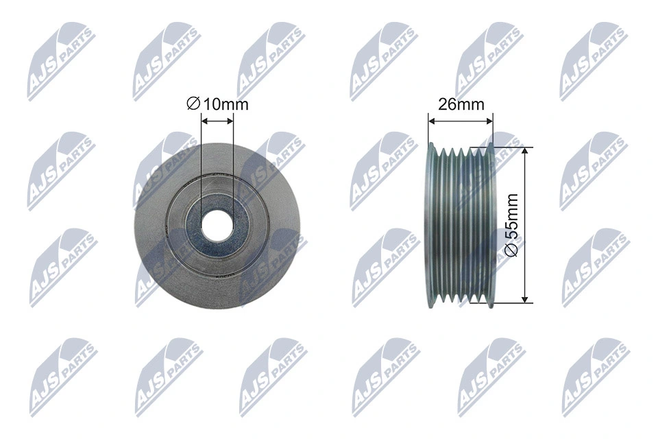 Tensioner Pulley, V-ribbed belt RNK-PE-011