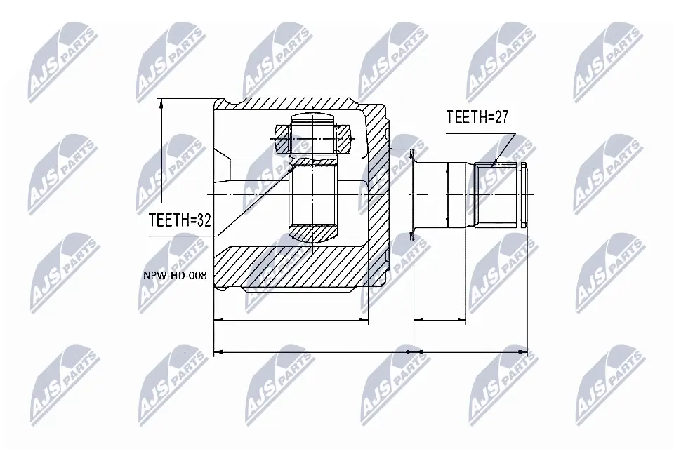 Joint Kit, drive shaft NPW-HD-008