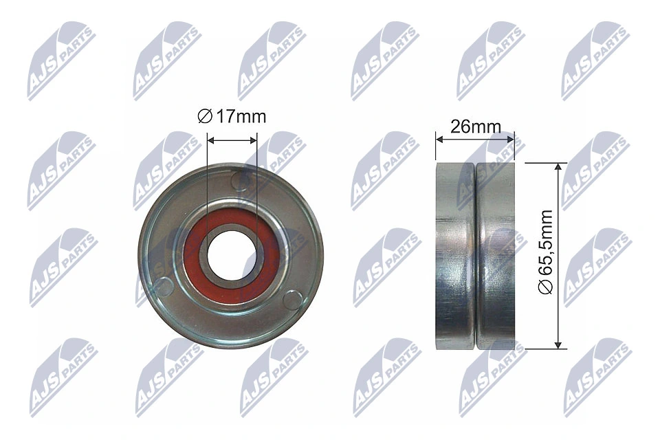 Tensioner Pulley, V-ribbed belt RNK-MS-017