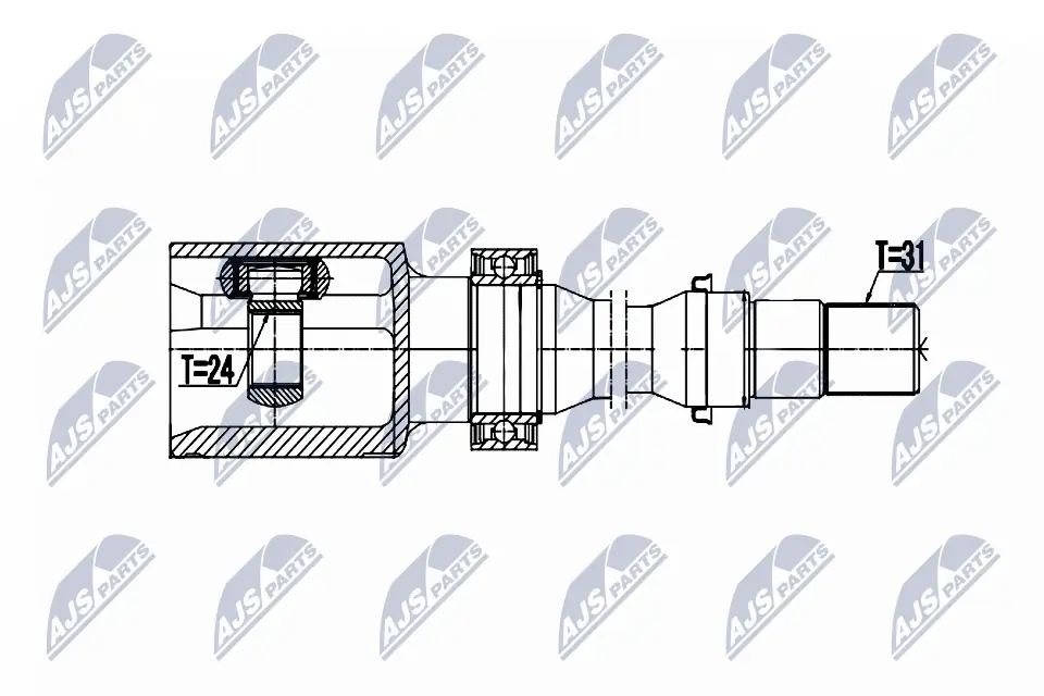 Jeu de joints, arbre de transmission NPW-MZ-061