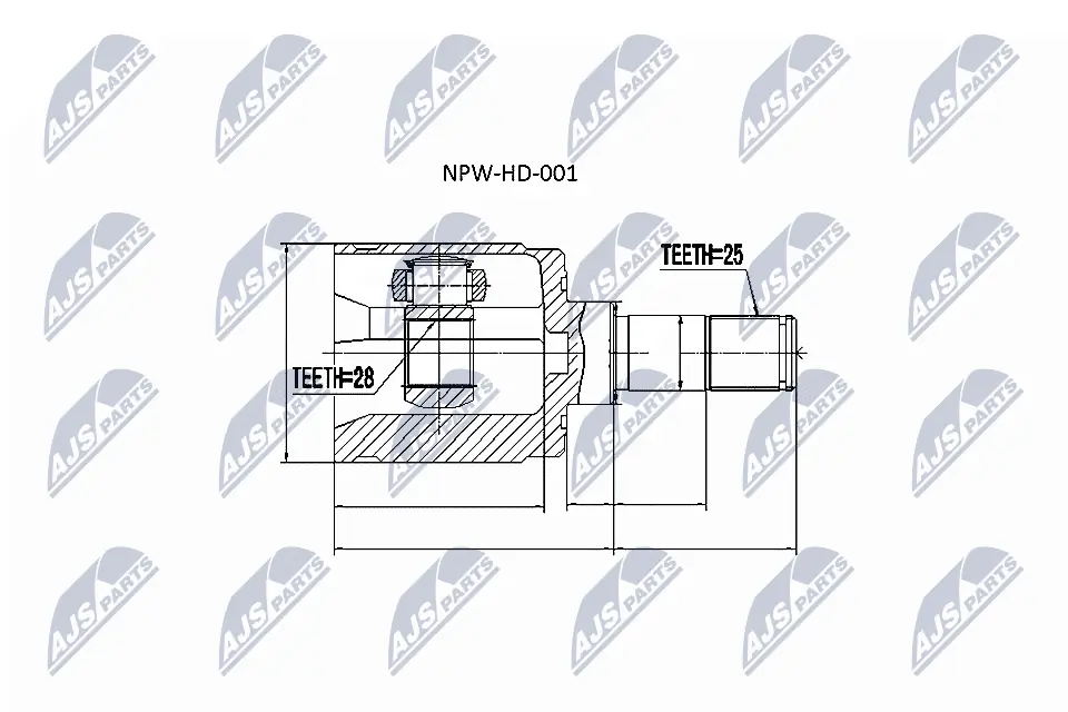 Joint Kit, drive shaft NPW-HD-001