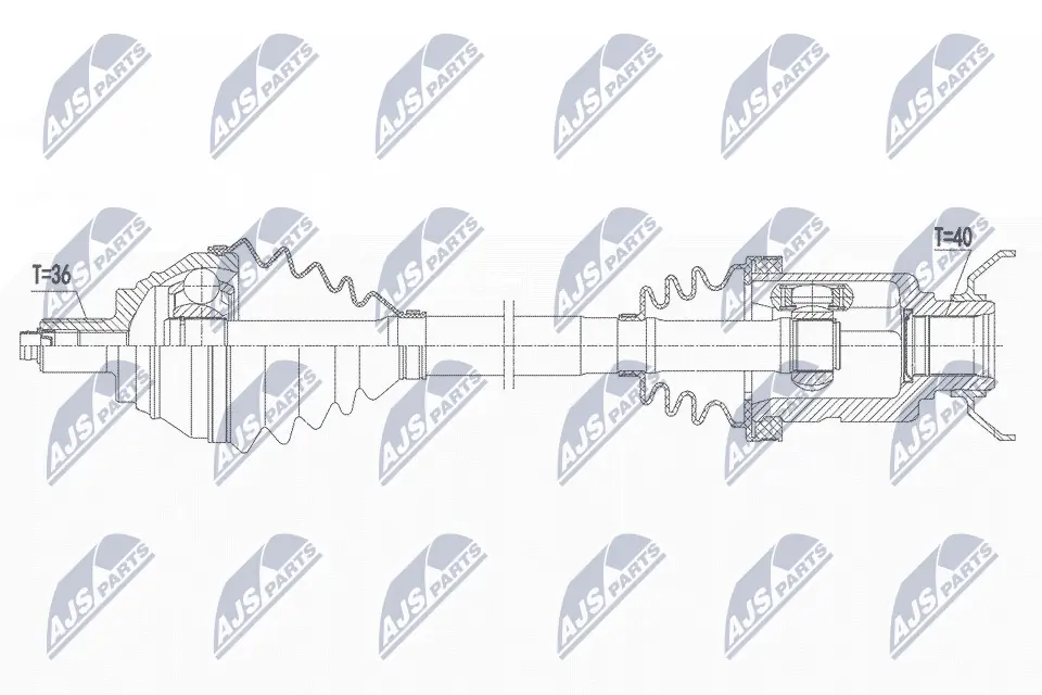 Drive Shaft NPW-VW-183