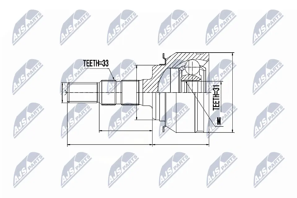 Joint Kit, drive shaft NPZ-DW-008