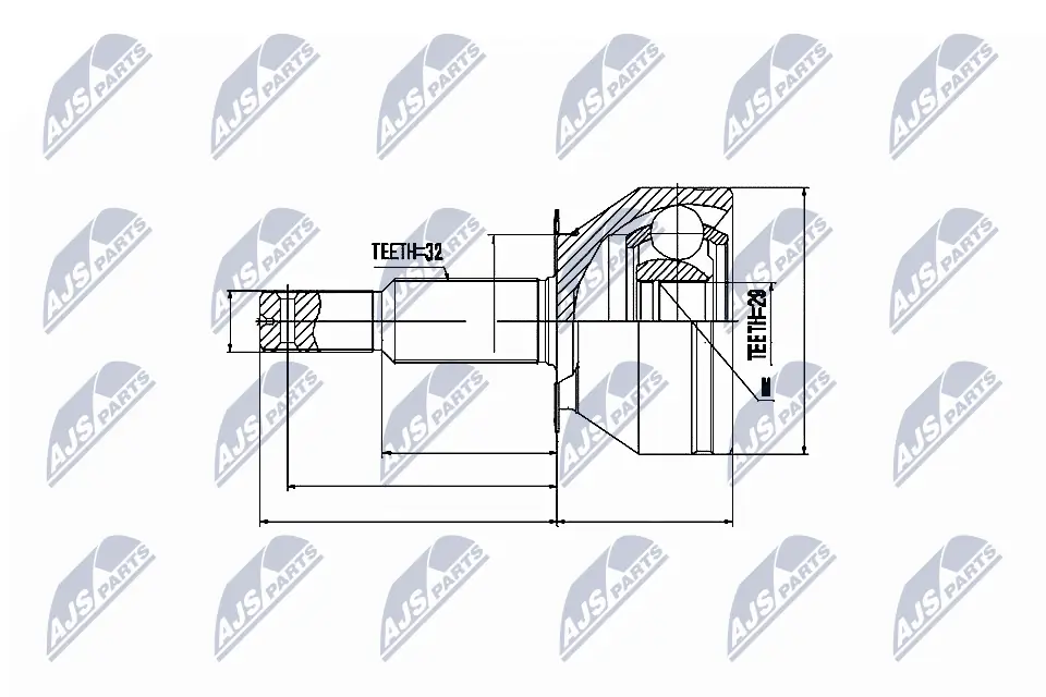 Joint Kit, drive shaft NPZ-NS-063