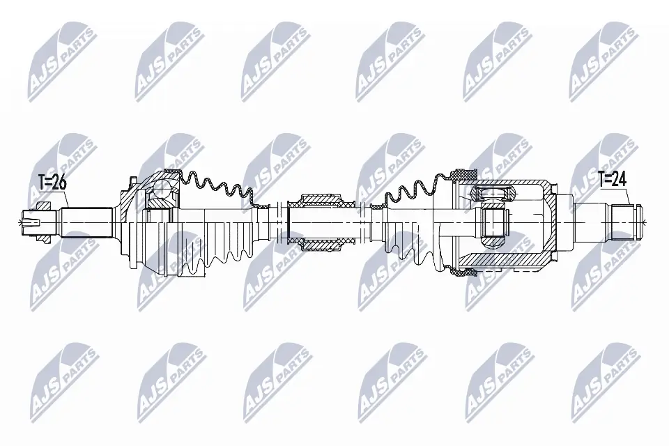 Drive Shaft NPW-TY-096