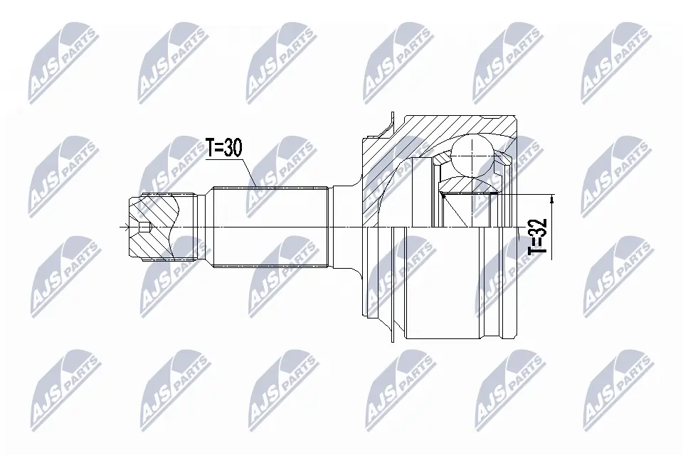Joint Kit, drive shaft NPZ-HD-066