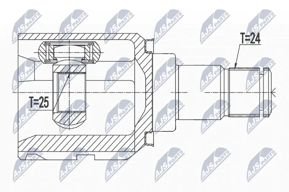 Joint Kit, drive shaft NPW-TY-156