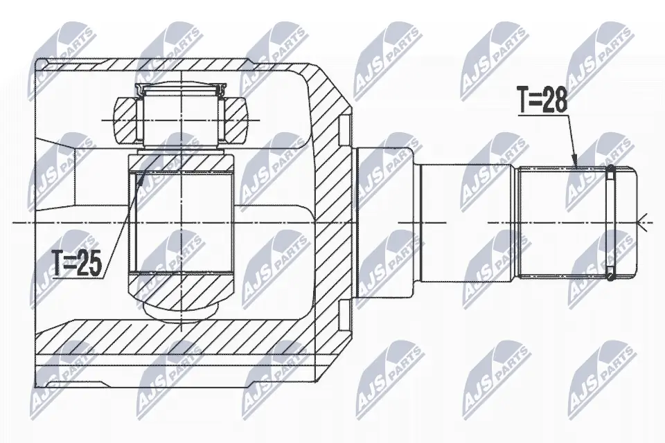 Joint Kit, drive shaft NPW-HY-534