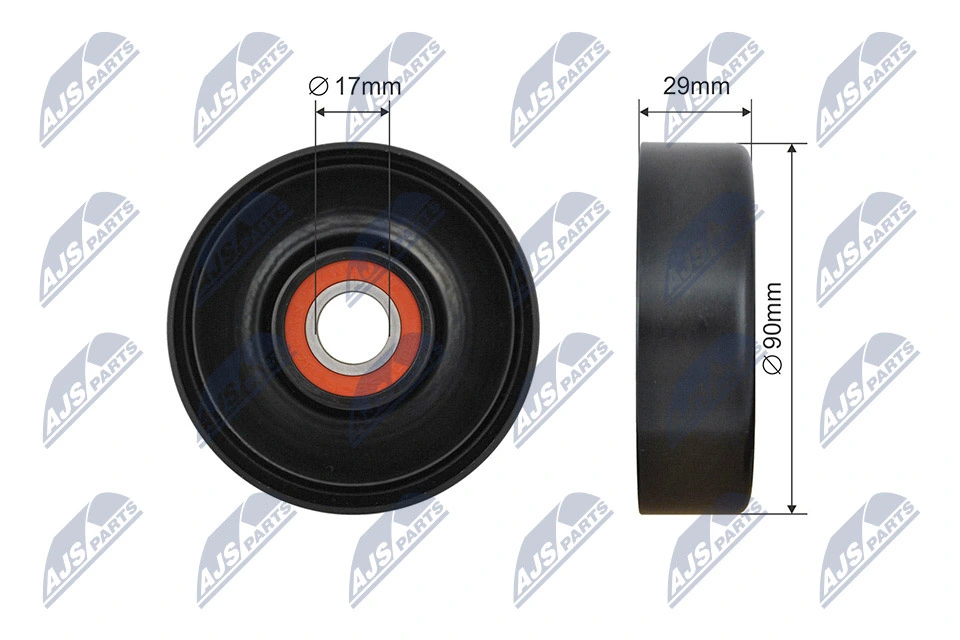 Tensioner Pulley, V-ribbed belt RNK-LR-020