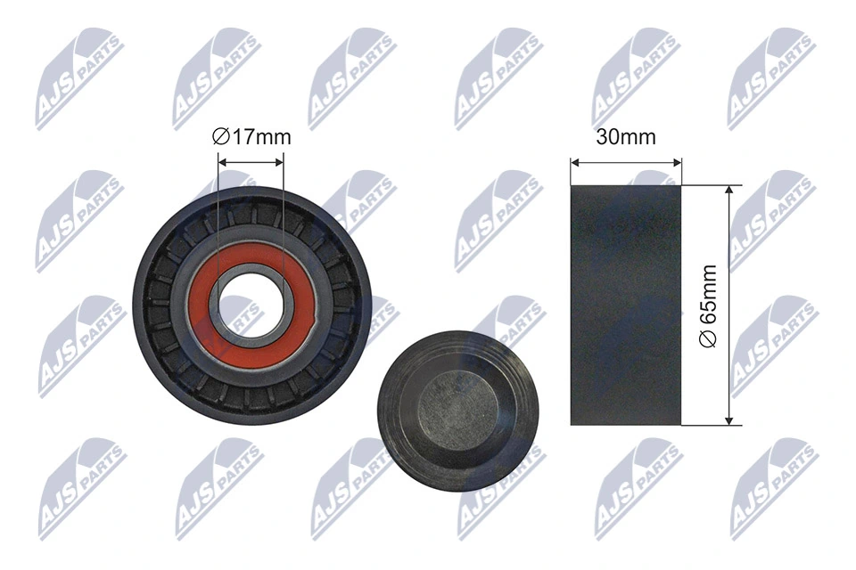 Tensioner Pulley, V-ribbed belt RNK-RE-043